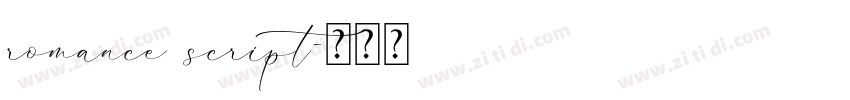 romance script字体转换 romance script字体转换